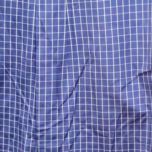 Brooks Brothers Men's Long Sleeve Dress Shirt - Blue Checkered Neck size 16.5 - Picture 10 of 13